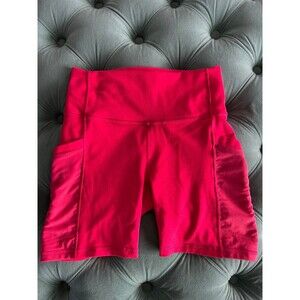 PowerHold by Fabletics Pink Biker Workout Shorts